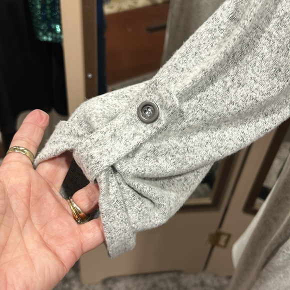 AGB size medium. Gray soft sweater dress. - Picture 3 of 6